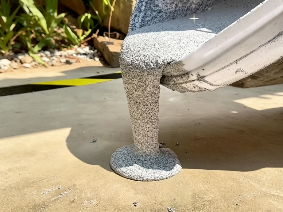 Epoxy colored sand flooring
