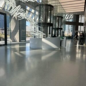 epoxy colored sand coating for commercial mall