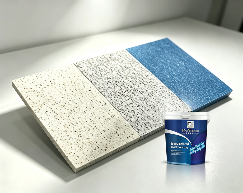 Preterra epoxy colored sand coating
