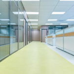 Epoxy colored sand flooring for Office
