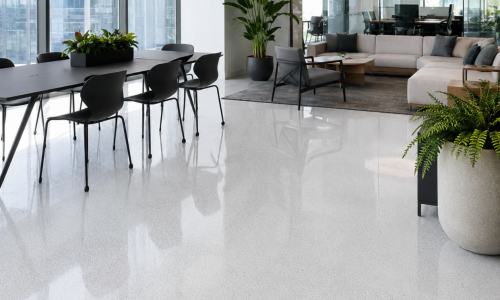 Epoxy terrazzo for public Office